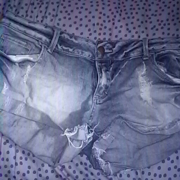 Boyfriend denim shorts