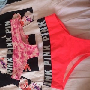 Pink extra low rise cheekster