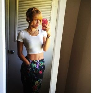 SALE💐🌸Floral black trousers from JCPenny