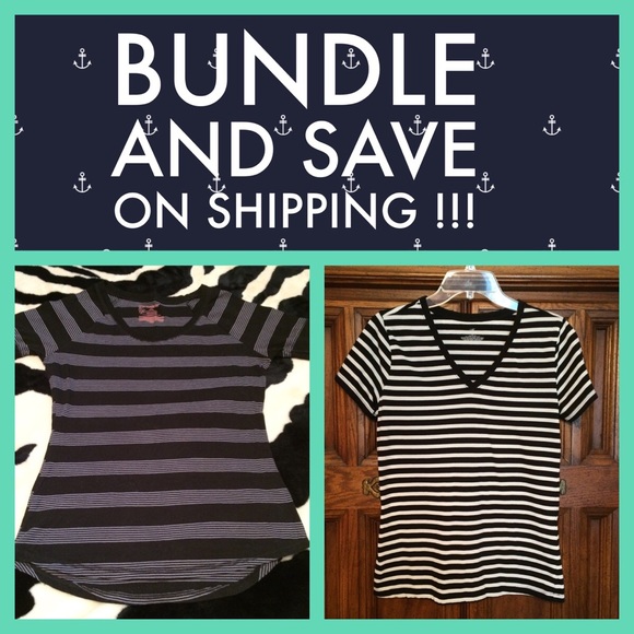2Pc BUNDLE Black / WHT / Gray Tops