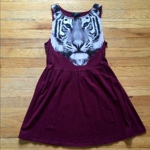 Forever 21 Tiger Skater Dress