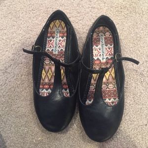 black maryjane flats
