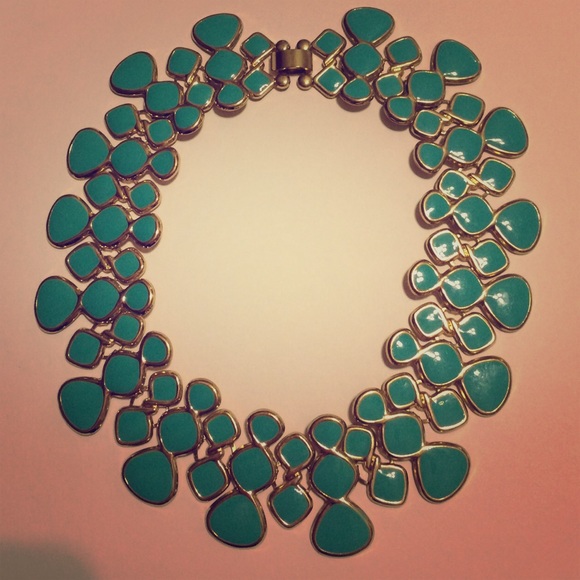Forever 21 Accessories - Turquoise & Gold Colored Necklace