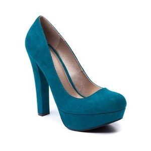 Beautiful Teal  Dee High Heel by Shi