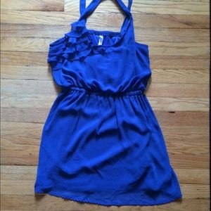 Cobalt Blue Cross-Strap Dress