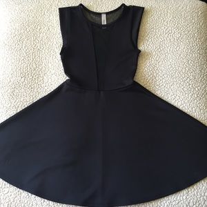 Mesh Peplum Dress