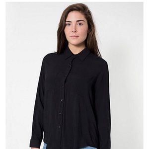 American Apparel long sleeve blouse