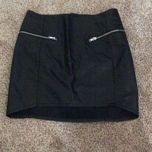 Faux leather  mini skirt