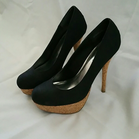 Black and brown heels