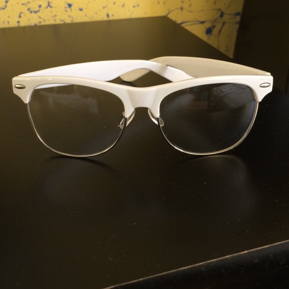 Glasses with white frame