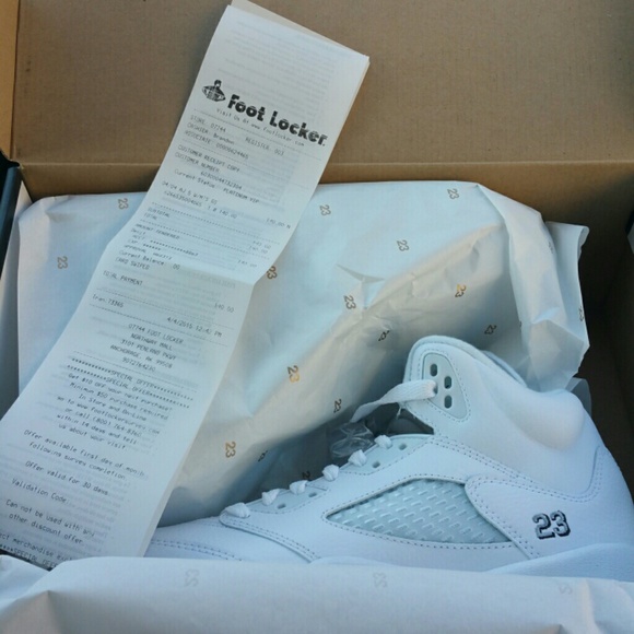 New Jordan 5s Metallic Thru PP shipped