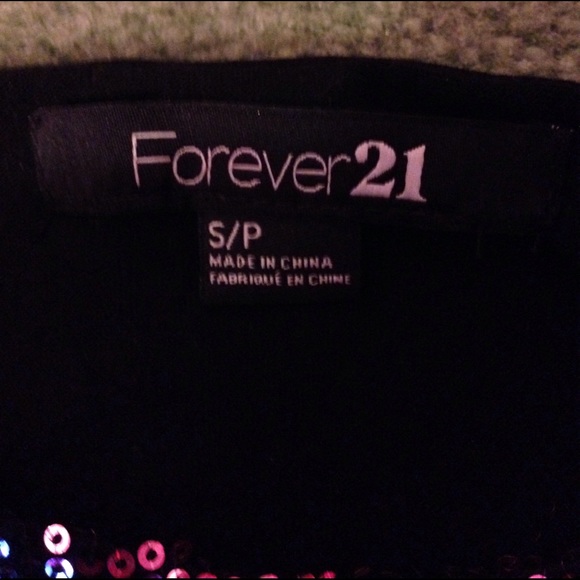 Pink cheetah forever 21 sparkly shirt - Picture 2 of 2