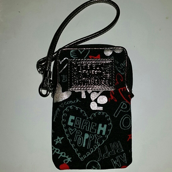 Coach Poppy series wristlet