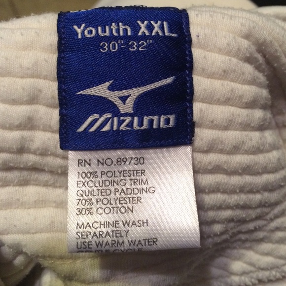 Mizuno Baseball Pants with navy piping - Picture 3 of 3