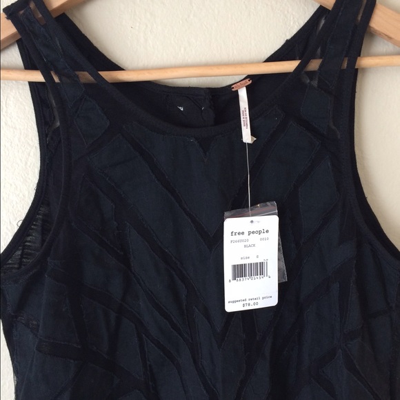 Free People Ginger Top Black SML - Picture 3 of 4