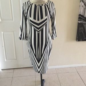 Black and white dress