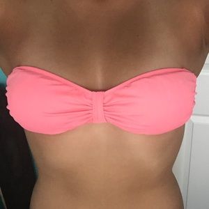 Strapless swim top