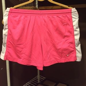 NEON PINK NIKE athletic shorts