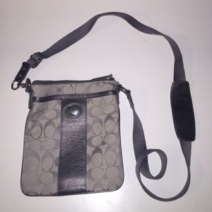 Silver coach bag authentic used once
