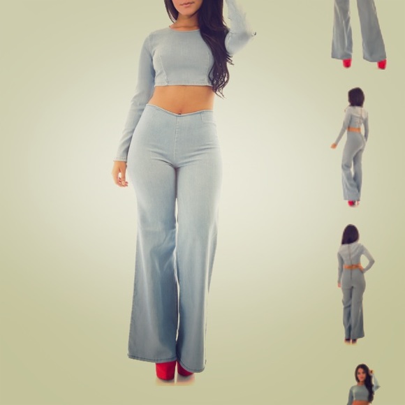 Bell bottom pants with matching top Outlet