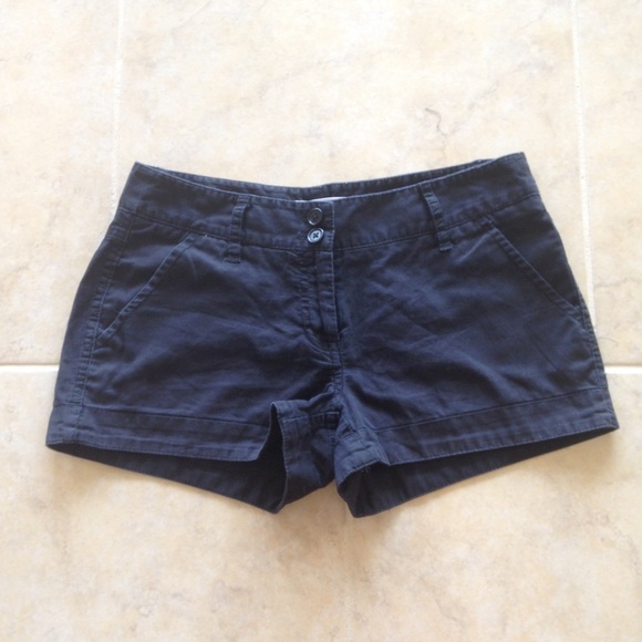Black Button and zip up shorts