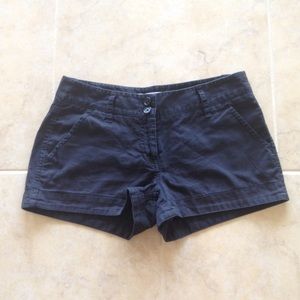 Black Button and zip up shorts