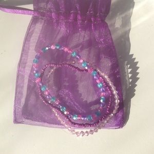 Bundle of purple pretty bracelets