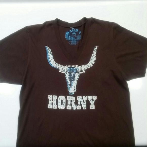 Men's Hard 8 "Horny" Studded V-Neck