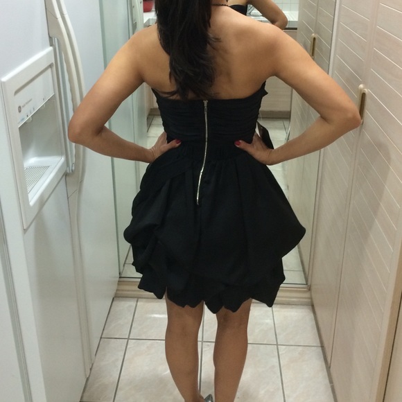 Black cocktail dress. - Picture 3 of 4