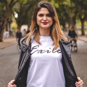 Exile, cursive, Shirt