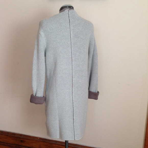 ASOS Sweater Coat Cardigan With Patch Pockets SZ 8 - Picture 3 of 4