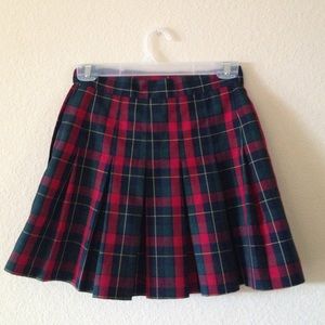 plaid skirt