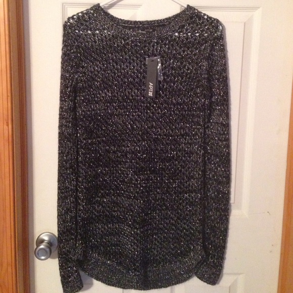 Apt. 9 Metallic Open Stitch shirt