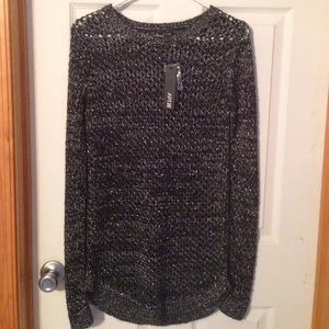 Apt. 9 Metallic Open Stitch shirt