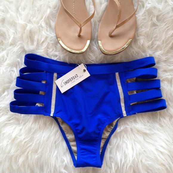 Urban Outfitters Tops - Caged Strappy High Waist Swim Bottoms
