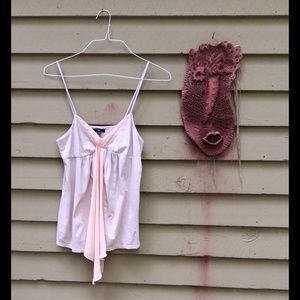 Pink gap strapless blouse