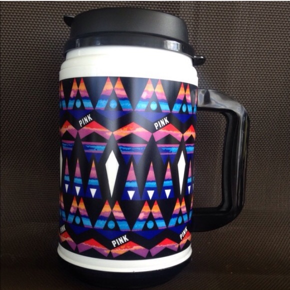 PINK Victoria's Secret Accessories - VS Pink Multicolored Aztec Chug Mug💕