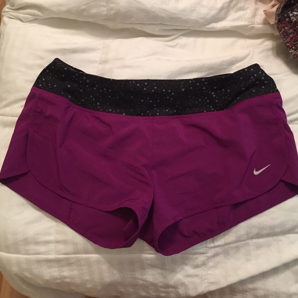 Purple Nike shorts