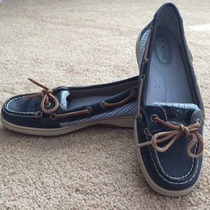 Navy/light blue angelfish slip-on shoes
