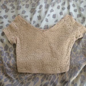lace crop top