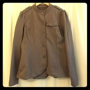 Converse grey jersey military style jacket