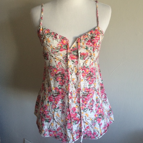 Free People Tops - Flower Patterned Free People Top