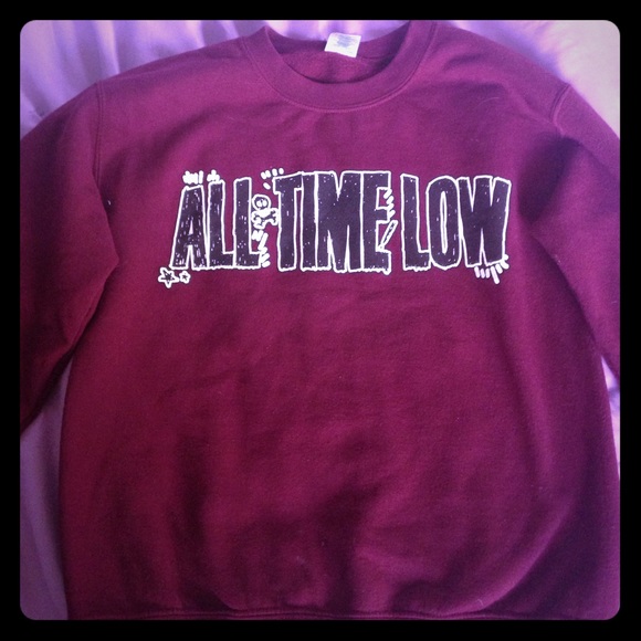 Maroon All Time Low Pullover