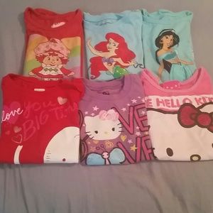 Summer lot of t shirts for little girls