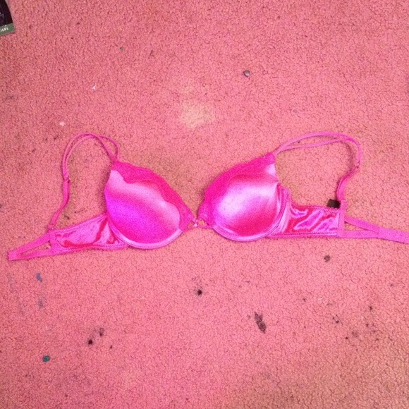 Pink silk&lace bra