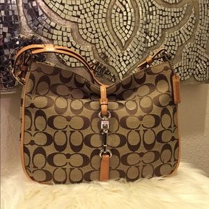Gorgeous Coach CC Logo Foldover Purse