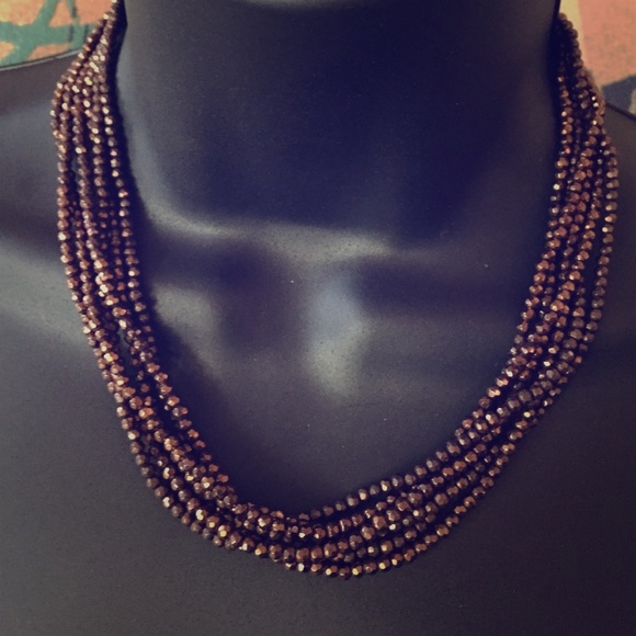 Beaded Bronze Necklace - Picture 1 of 1