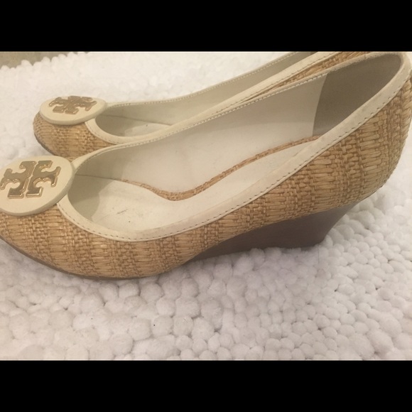 Tory burch wedge white and gold - Picture 3 of 4