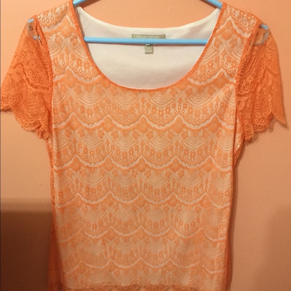 Banana republic lace shirt