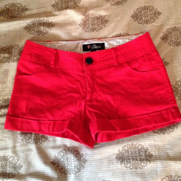 Red shorts from Guess